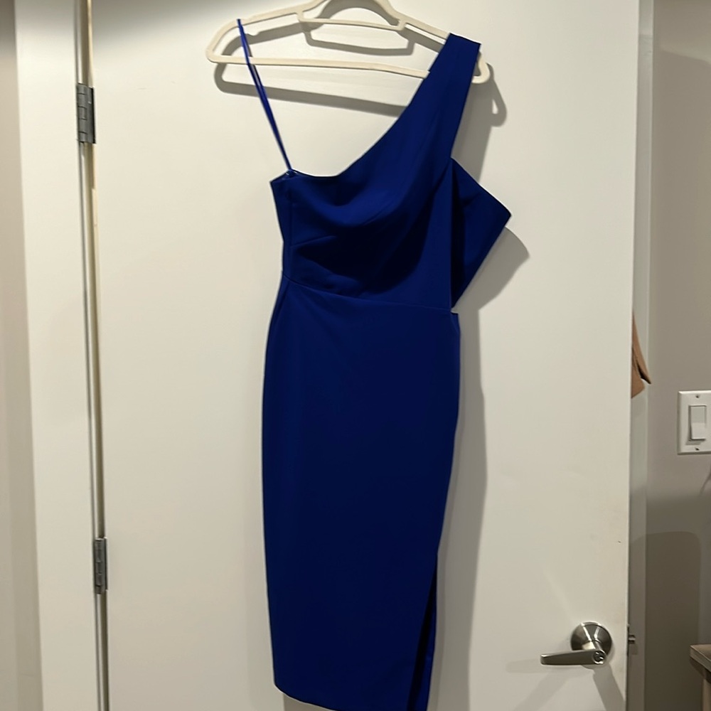 Aiden Mattox Asymmetric Sheath Dress- Never Worn